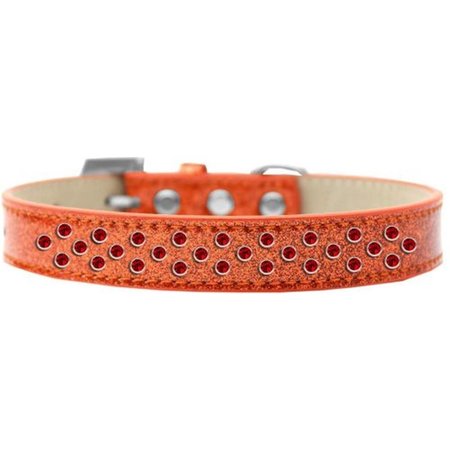 UNCONDITIONAL LOVE Sprinkles Ice Cream Red Crystals Dog Collar, Orange - Size 18 UN2452876